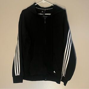 Adidas Black Zip Up Jacket Mens Size M